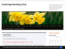 Tablet Screenshot of cambridgeramblingclub.com